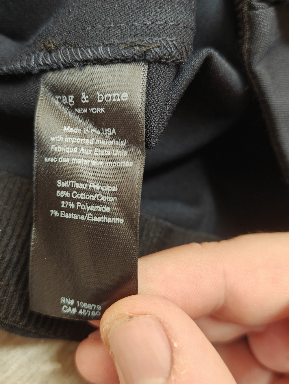 Rag & Bone Slim Pants Size 6 - Picture 6 of 7